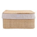 Wicker toy suitcase