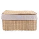 Wicker toy suitcase