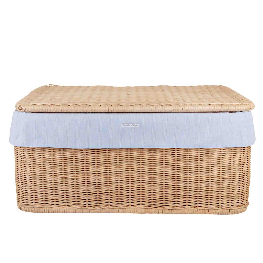 Wicker toy suitcase