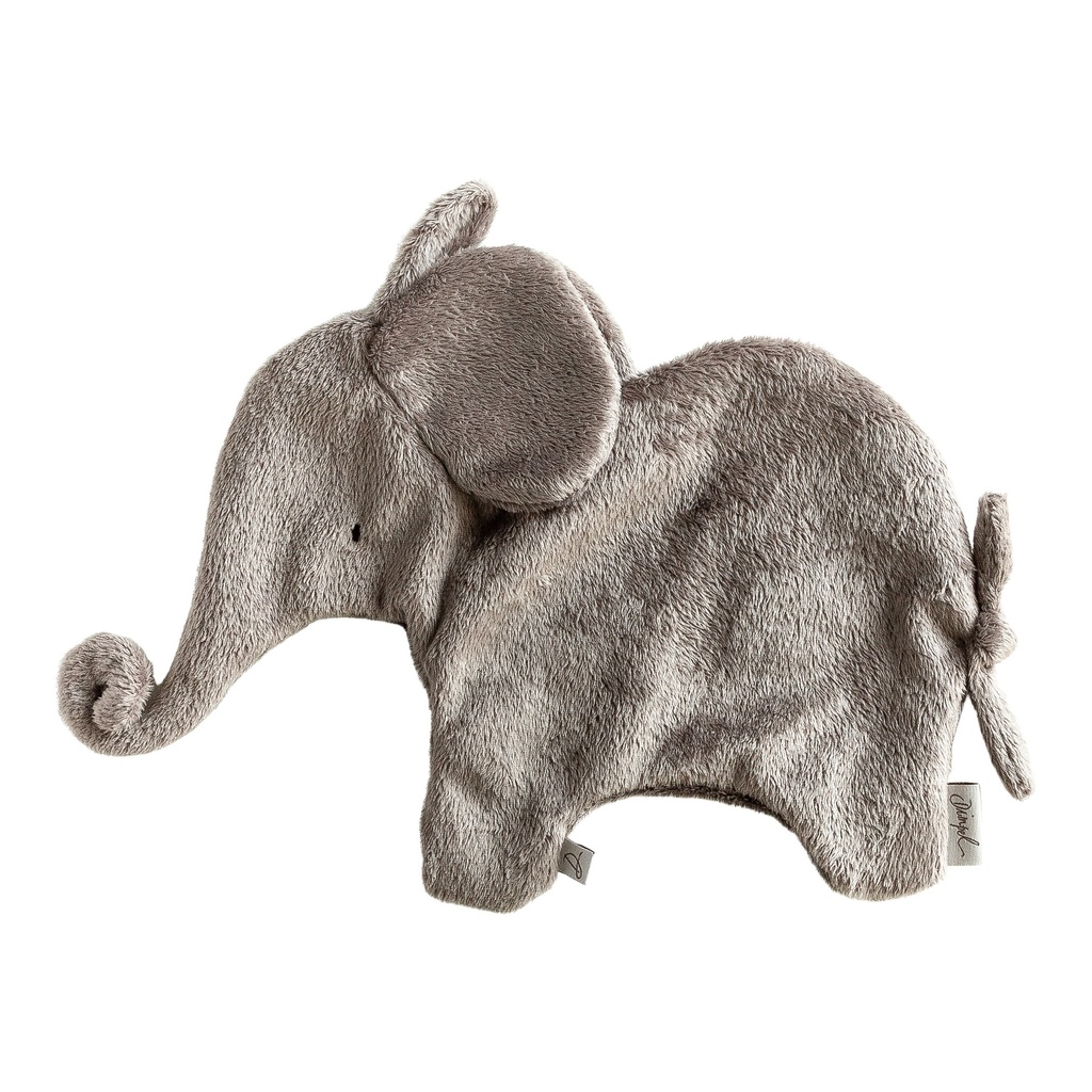 Pacifier cloth elephant Oscar (gray-brown)