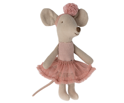 Ballerina muis - kleine zus roze