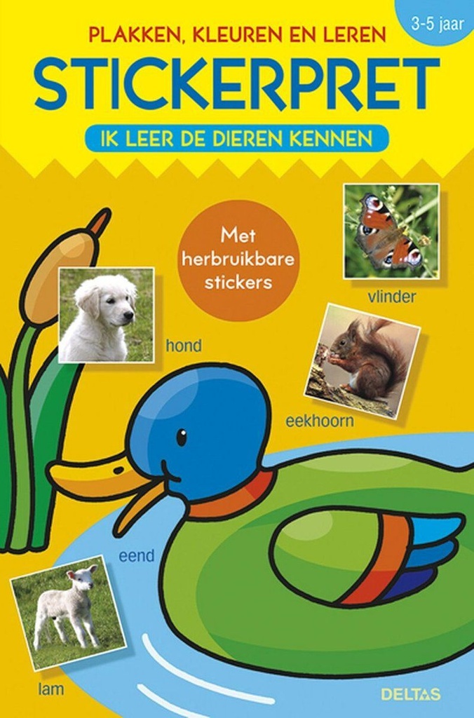 Stickerpret - Ik leer de dieren kennen (3-5 j)