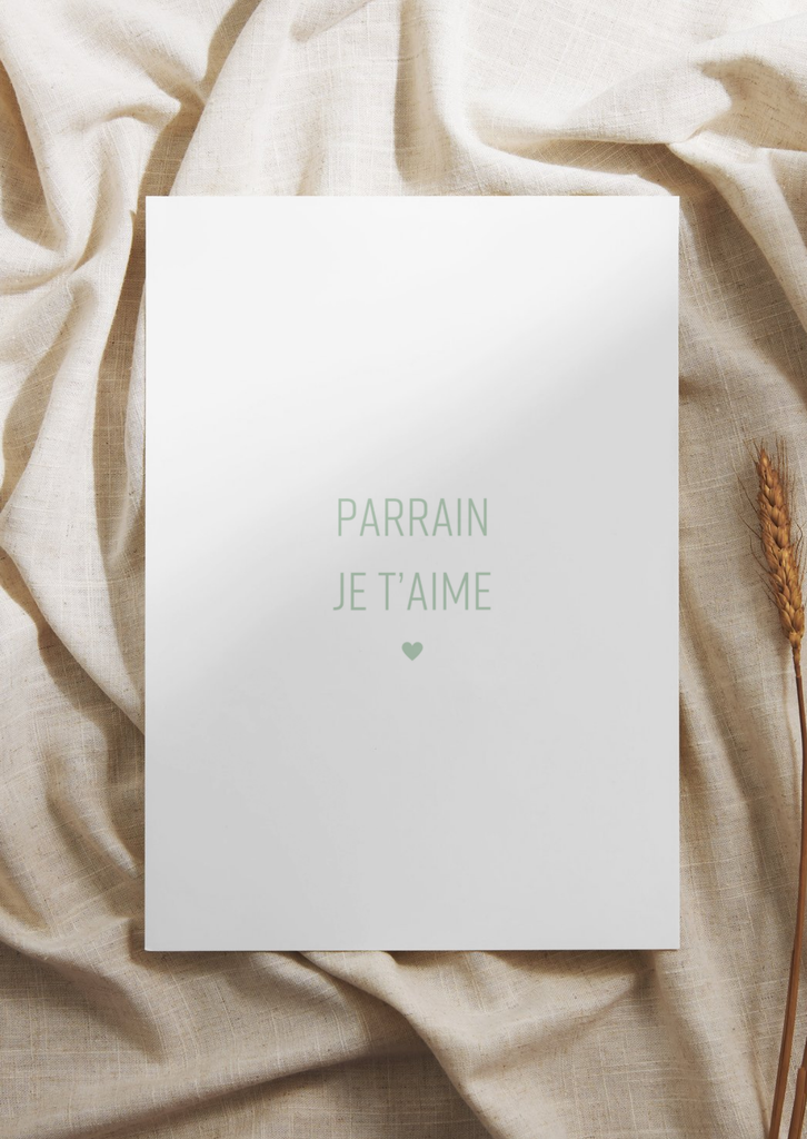 Greeting card parrain