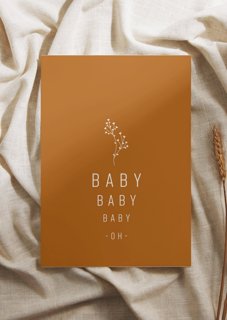 Greeting card baby baby baby baby - oh