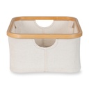 Storage basket changing table and bath