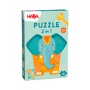 Houten puzzel 2 in 1 - Olifant