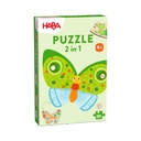 Houten puzzel 2 in 1 - Vlinder