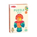 Puzzle en bois 2 en 1 - Perroquet