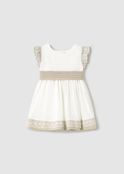 Dress with lace and bow