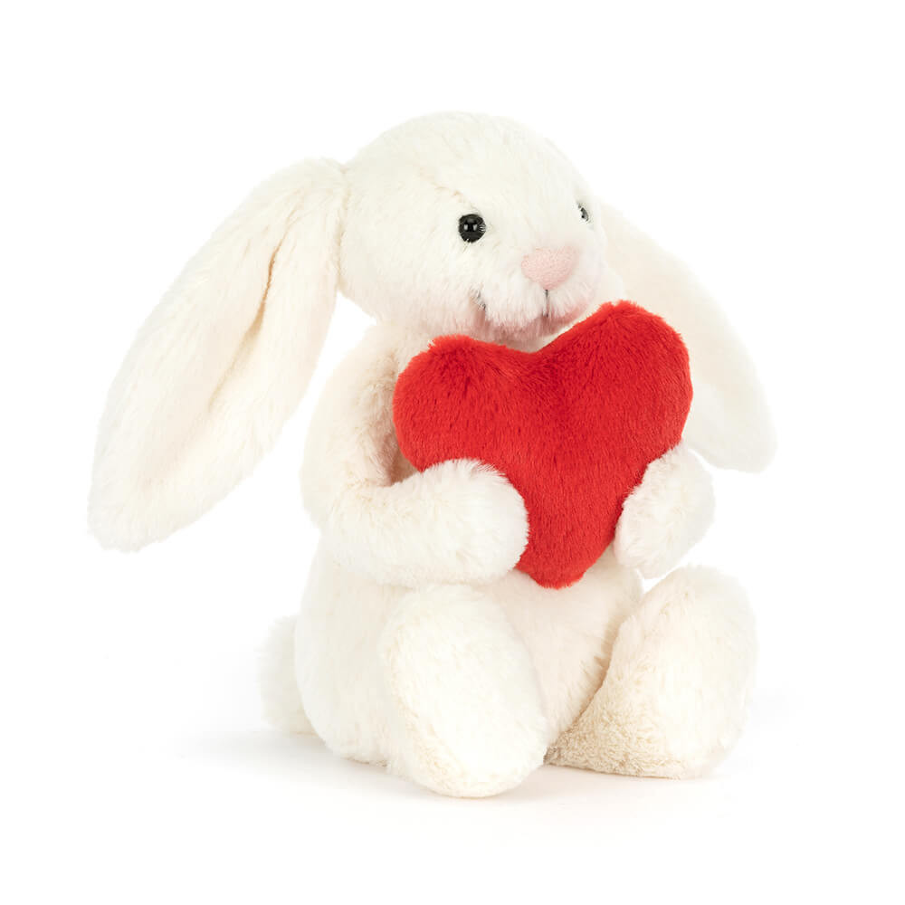 Knuffel konijn Red Love Heart