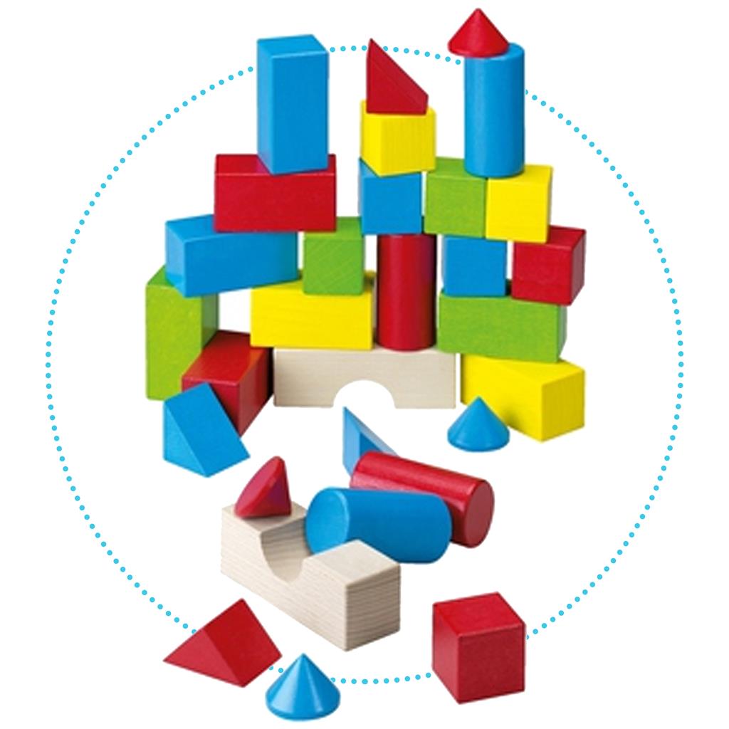 Building blocks colored (30pcs)