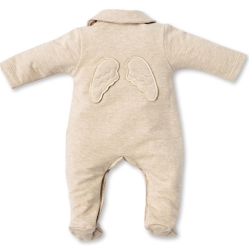 Pyjama jersey angel wings beige