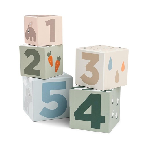 Stapelblokken 5 stuks Deer friends Colour Mix