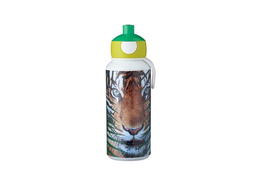 Drinkfles pop-up campus 400 ml animal planet tijger