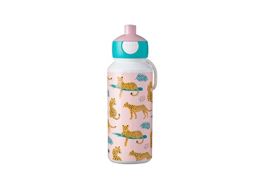 Drinkfles pop-up campus 400 ml leopard