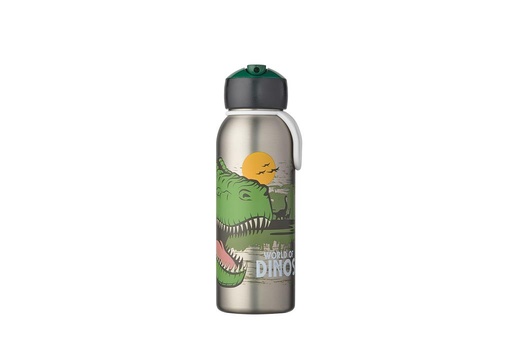 Isoleerfles flip-up campus 350 ml dino