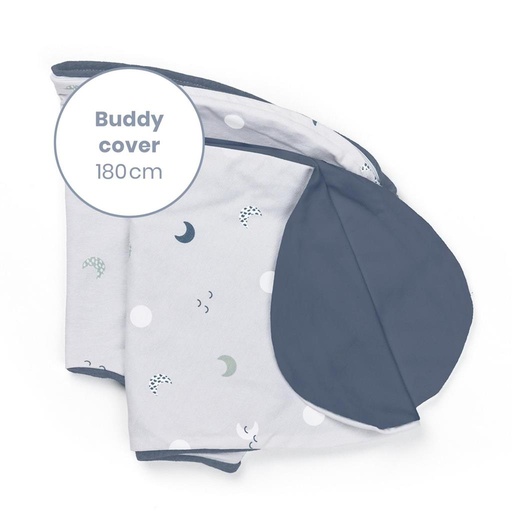 Hoes relaxkussen buddy met print blue grey moon