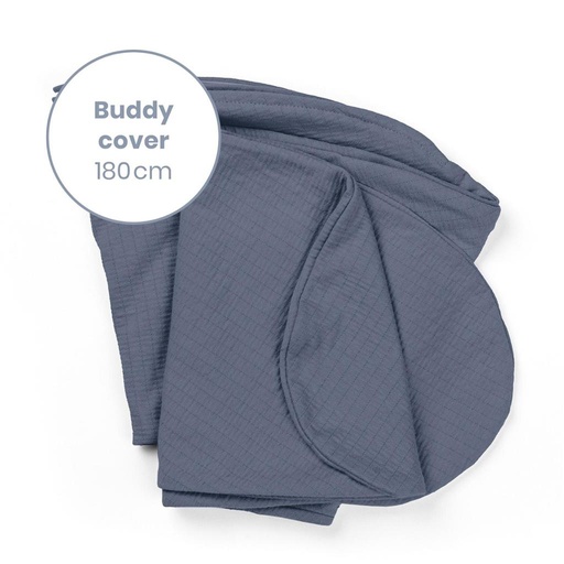 Hoes relaxkussen buddy met print tetra jersey blue