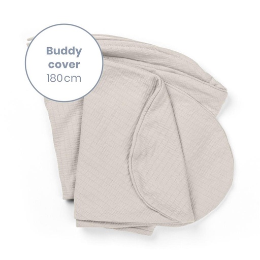 Hoes relaxkussen buddy met print tetra jersey sand