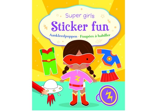 Super girls Sticker Fun - Aankleedpoppen