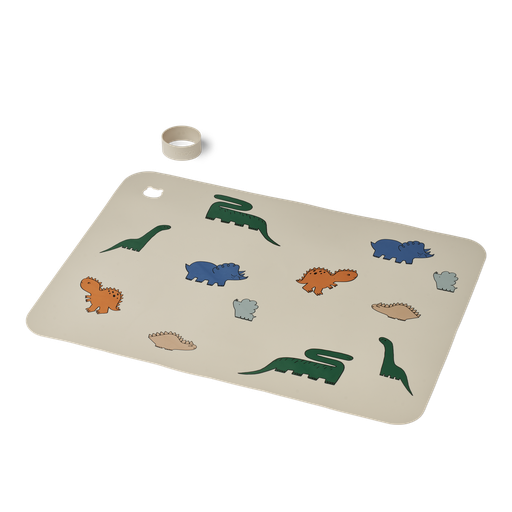 Placemat Jude dinosaurs - mist