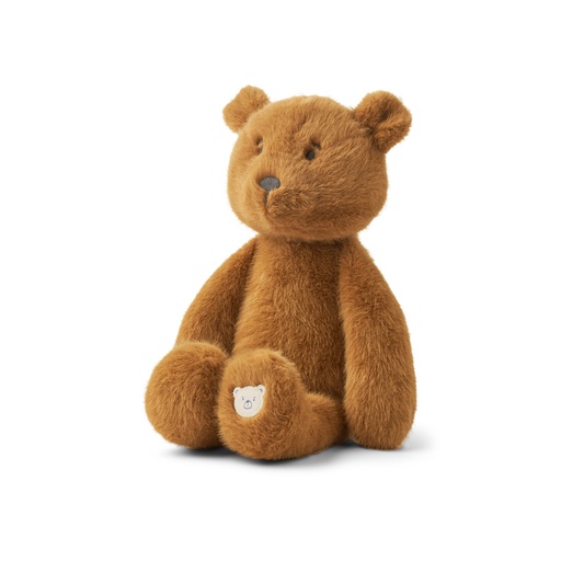 Knuffel 23 cm Berto bear - golden caramel