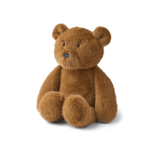 Knuffel met licht en geluid Hattie bear - golden caramel