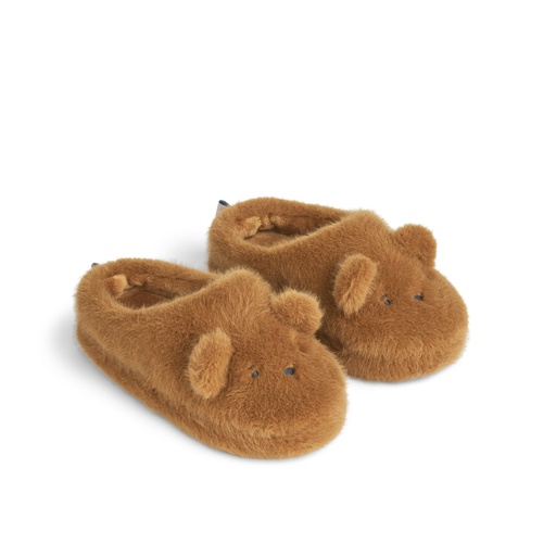 Pantoffels Aviaja bear - golden caramel