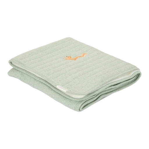 Dekentje voor babybed pure sage