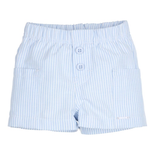 Korte broek Loesia light blue - white