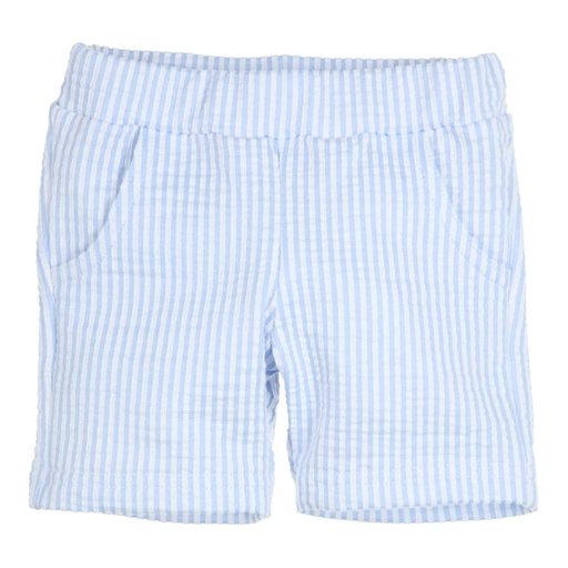 Korte broek met streepjes Milo light blue - white