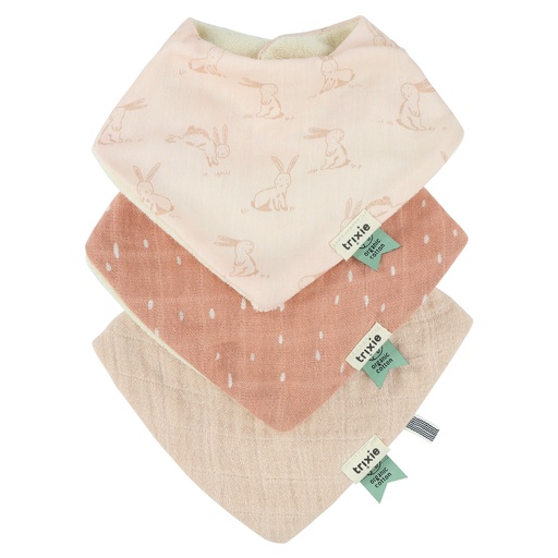 Bandana slab - set van 3 rosy rabbit