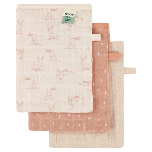 Tetra washandje - set van 3 rosy rabbit