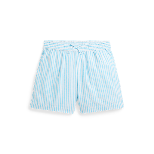 Korte broek turquoise nova - white stripe