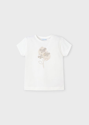 T-shirt vlinder natural