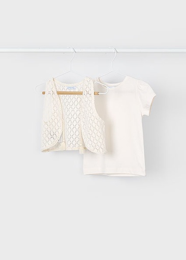 Set crochet t-shirt bone