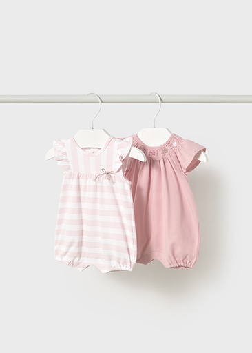 Pyjama set van 2 baby rose