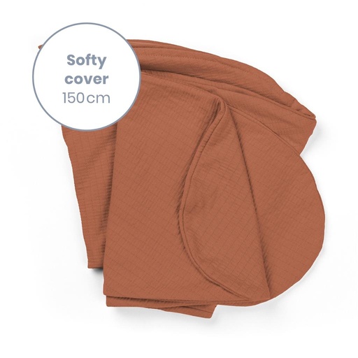 Hoes relaxkussen Softy tetra jersey terracotta