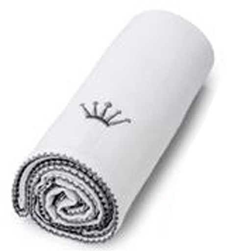 Tetra doek 70x70 white-grey