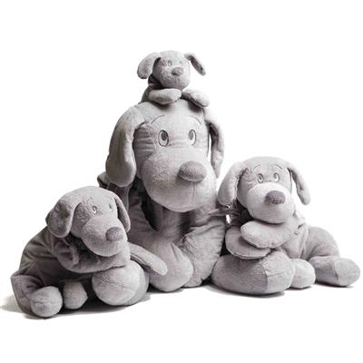 Knuffel 75 cm hond Fifi lichtgrijs