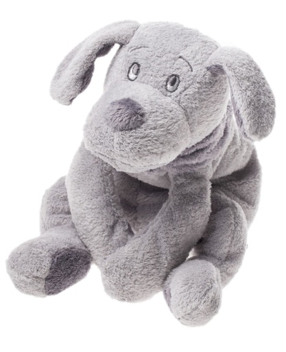 Knuffel 30cm hond Fifi lichtgrijs