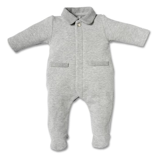 Babypakje teddyhead back light grey