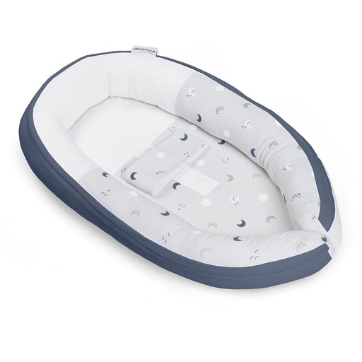 Babynest cocoon blue grey moon