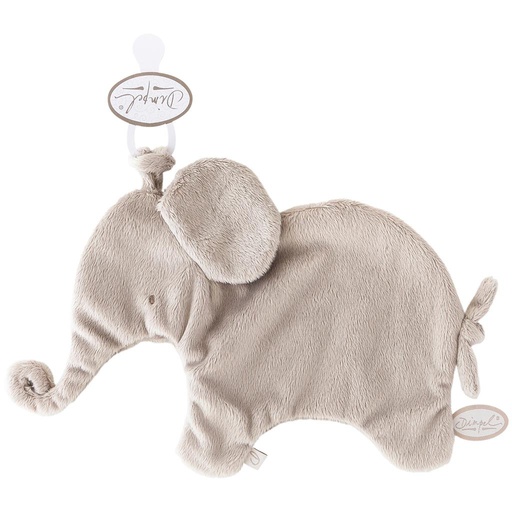 Fopspeendoekje olifant Oscar grijsbeige beige