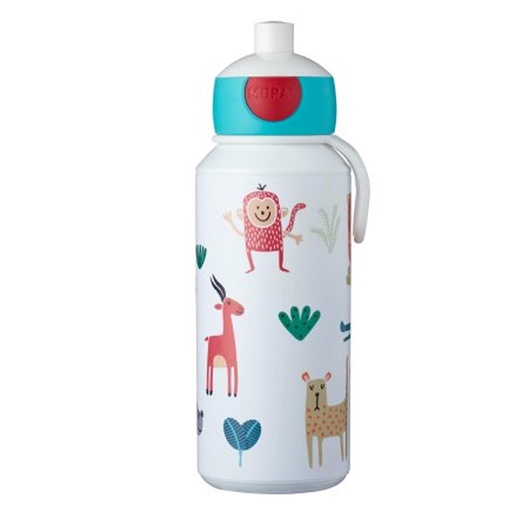 Drinkfles pop-up campus 400 ml animal friends