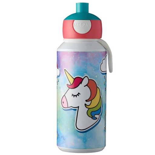 Drinkfles pop-up campus 400 ml unicorn