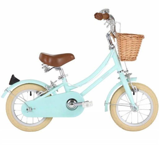 Fiets 12" gingersnap (incl mandje+wieltjes) green