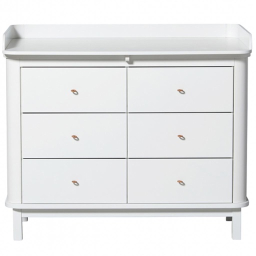 Commode 6 laden (large top, wit) wit