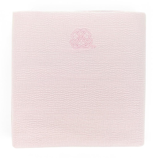 Doopdeken (100x135) cotton pink