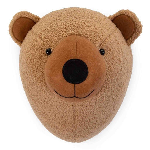 Dierenkop teddybeer beige